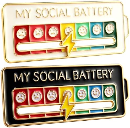 Two cast alloy slider badges with smooth enamel fill and movable indicator tabs in black and white finishes.