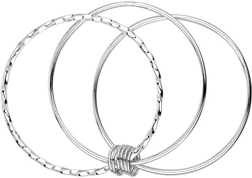Solid 925 sterling silver shaped into an adjustable slip-on bangle with a clean polished surface for daily wear.